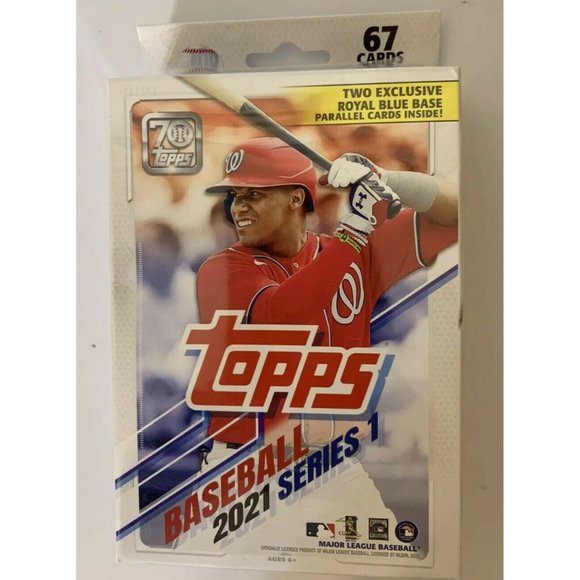 New 2021 Topps Series 1 Hanger Box - New‎ Sealed MLB 70th Anniversary RC - Picture 2 of 5